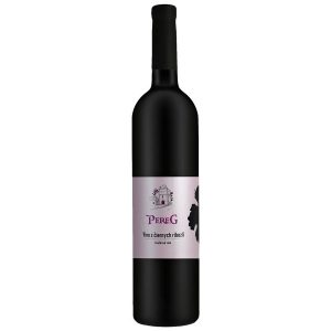 PEREG – Víno z čiernych ríbezlí, polosladké, 0.75l