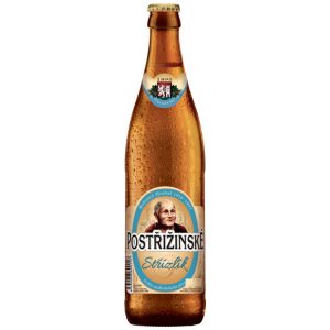 Postřižiny-Nealko pivo Střízlík, svetlé, max.0,5%alc., 0.5l fľaša